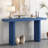 Oaksy Veneer Console Table With Distinctive Side Shapes-382358831