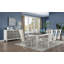 Chaise d'appoint rembourrée Carmelina en gris clair et blanc vieilli (ensemble de 2)