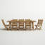 Marina Outdoor Patio 9 Piece Teak Dining Set