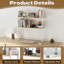 6 Tier Wire Countertop Rack,18" Wide Metal Book Display Rack Mag...