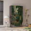 Armoire de rangement moderne à double porte verte