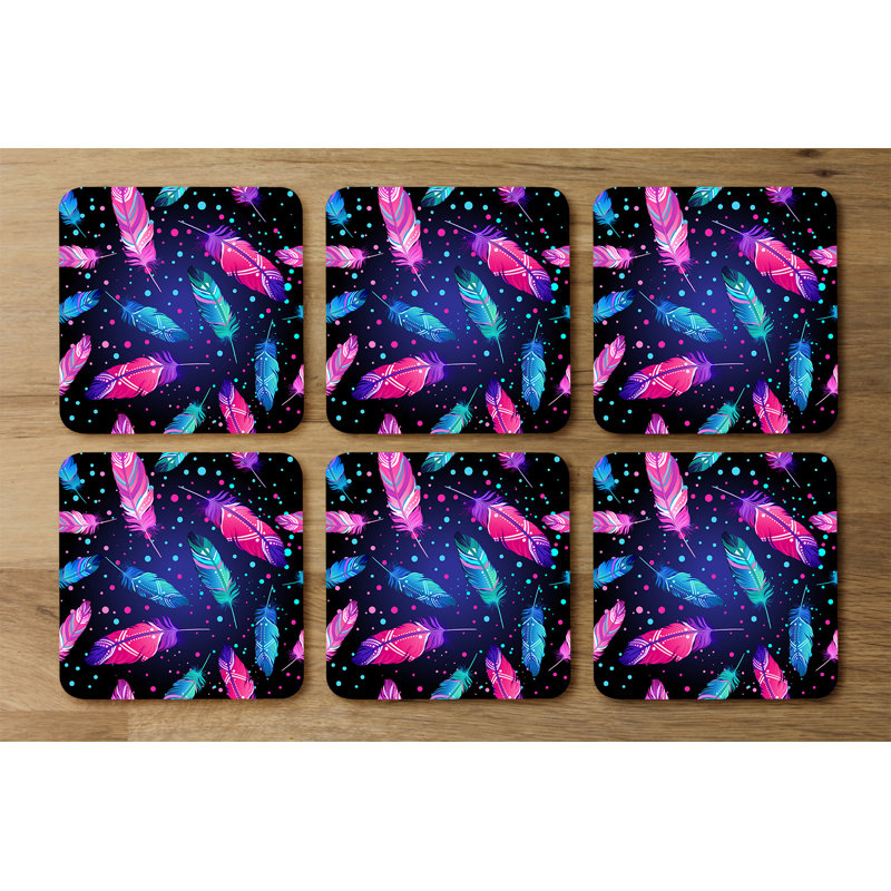 Square 6 Piece Coaster Set
