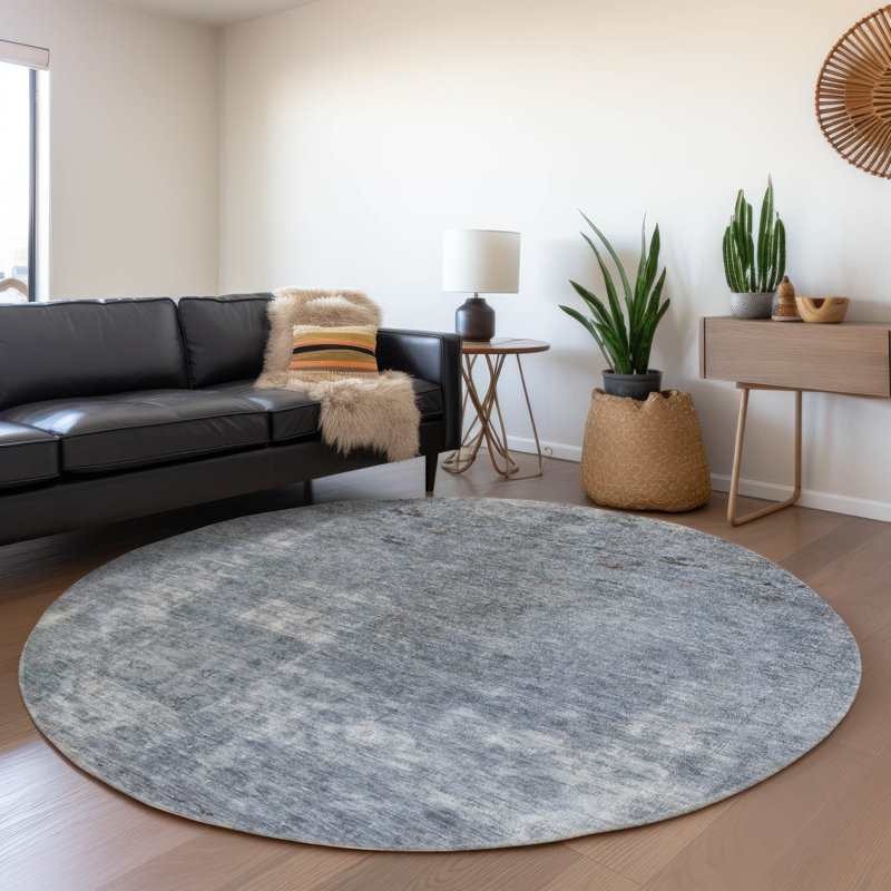 Tapis intérieur / extérieur bleu Isadorae , 2 pi 6 po x 3 pi 10 po