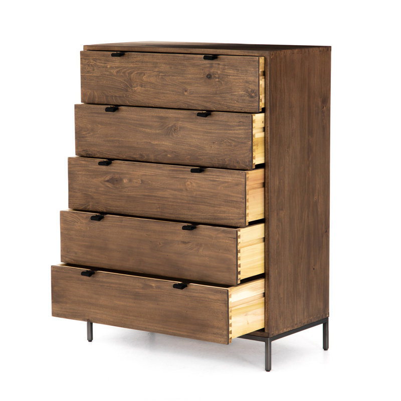 Trey 5 - Drawer Dresser, Auburn Poplar