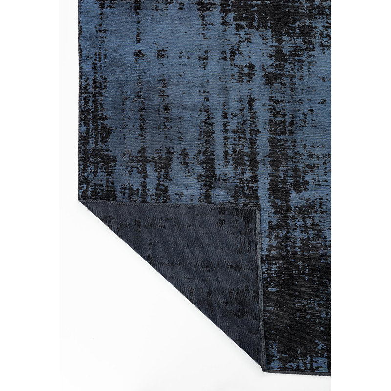 Bhagvati Abstract Hand Loom Indoor / Outdoor Area Rug, Rectangle 6'6" x 8'2"