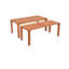 Choteau 6 - Person Wood Patio Dining Set with Rectangular Table