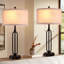 Lampe de table moderne 26 "en métal USB et Type-C