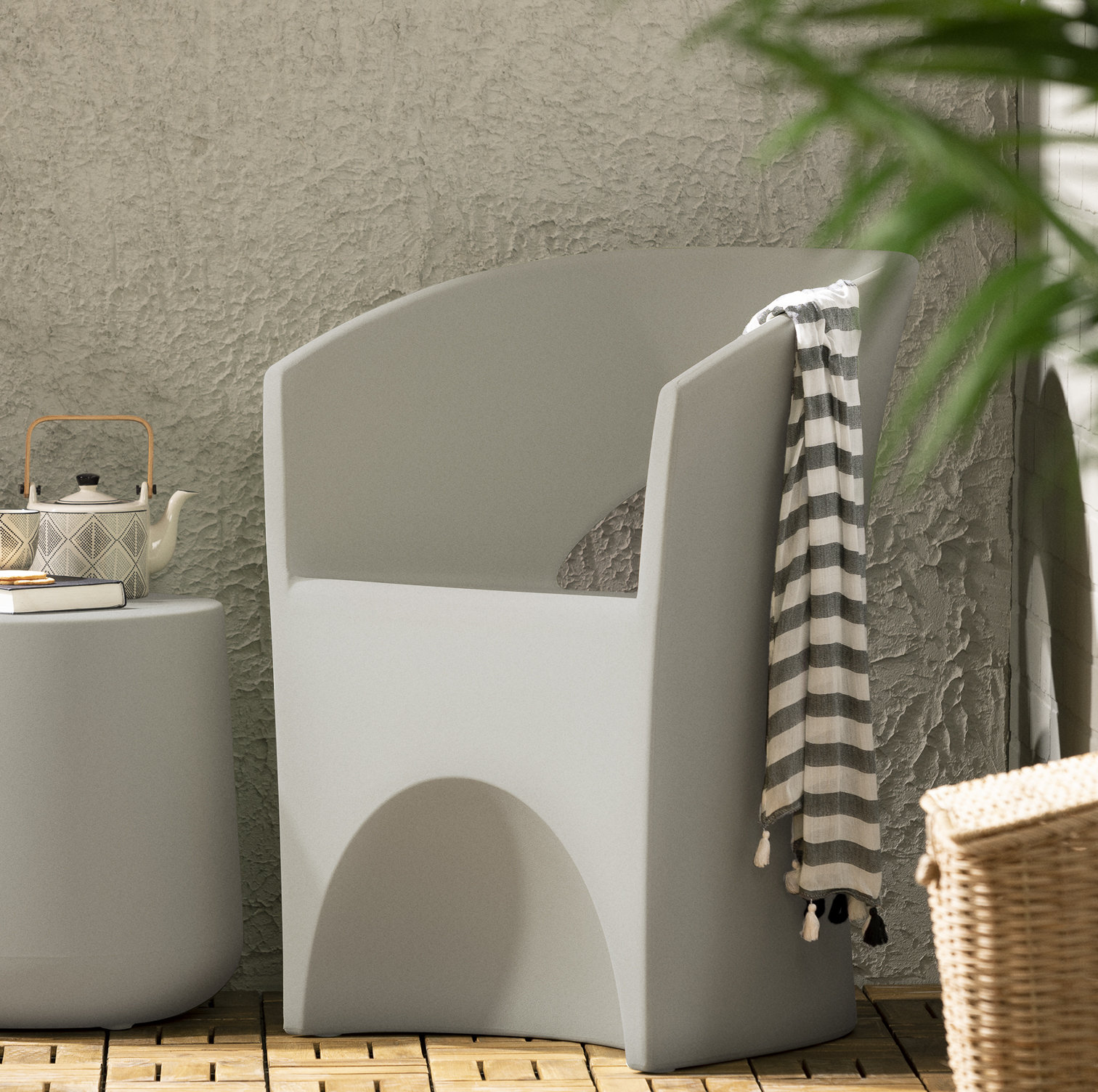 Dalya Patio Chair, Greige