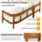 79.1" Acacia Solid Wood L-Shaped Patio Sofa, Outdoor Sectional With Thick Cushions-345731191