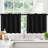 Short Room Darkening Thermal Insulated Window Curtains (Set of 2)-1083889031-1083889030