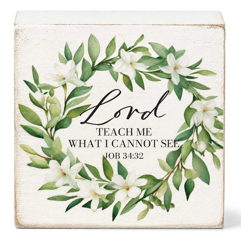 Plaque de table «Lord Teach Me What» 3 x 3