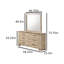 Ensemble de chambre à coucher rustique avec tête de lit à DEL-1558386662-1558386663-1558386668