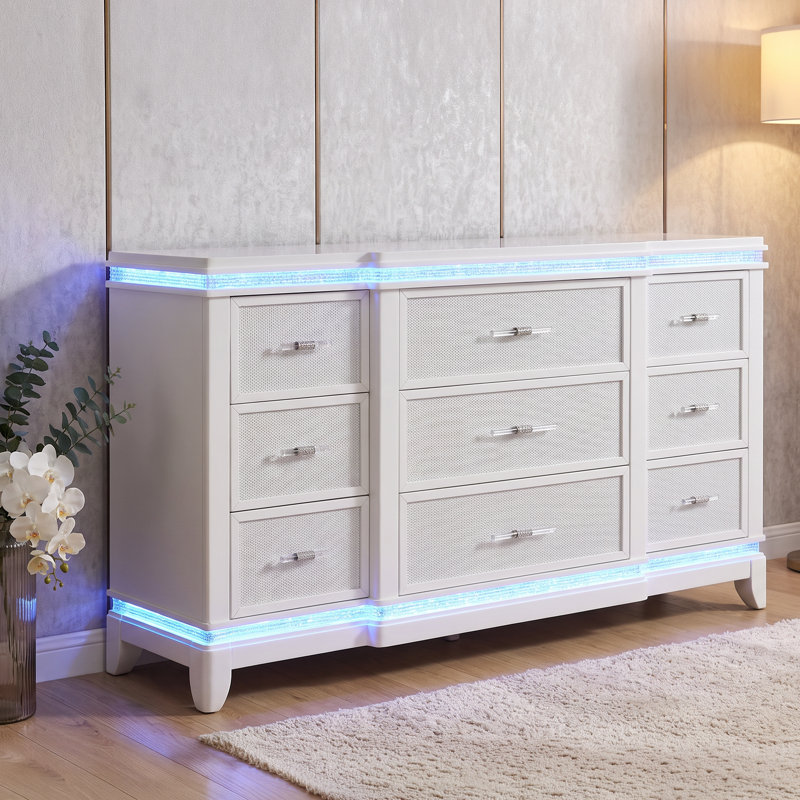Commode 9 tiroirs Elmin