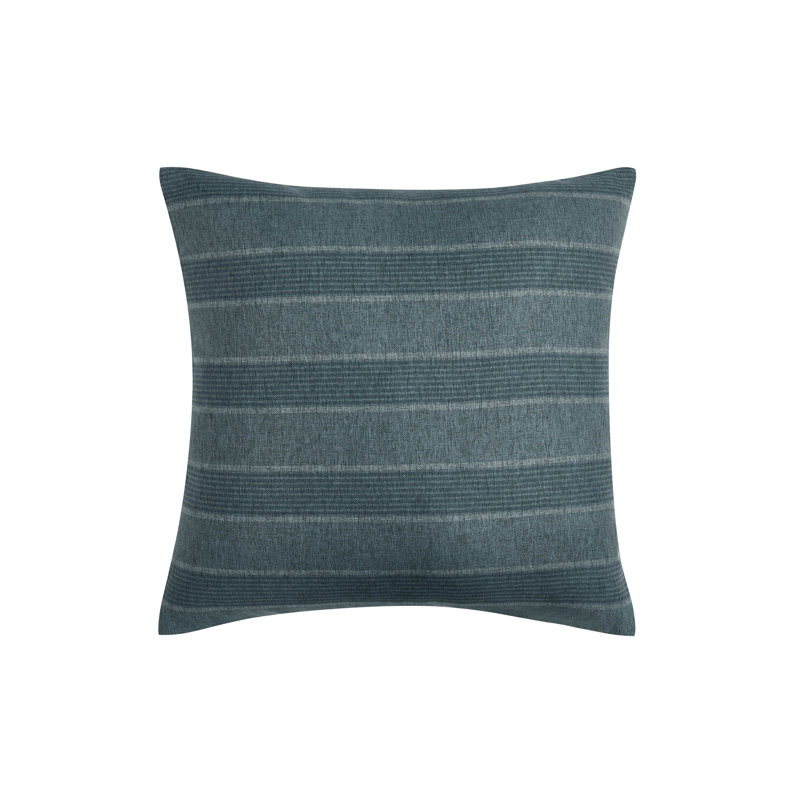 Coussin Aurora Dec: 18 x 18, Gris / rayé, Carré 18 po