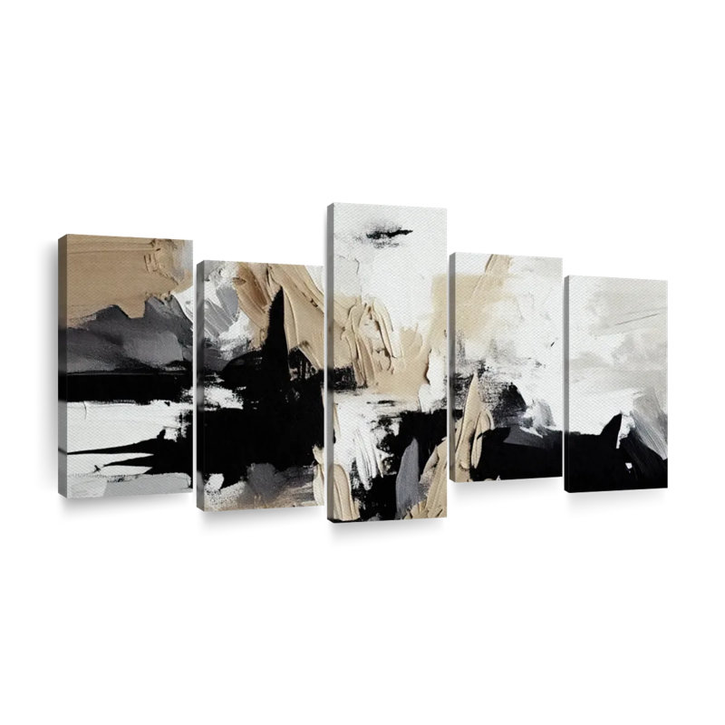 «Textured Abstract I», reproduction sur toile, H 27 po x l 54 po x P 1,25 po