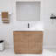 Ensemble de meuble-lavabo simple 40 po avec plateau en céramique Ornar, meuble-lavabo simple autoportant avec lavabo en céramique-2022681008-2022681006