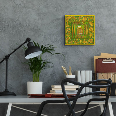 Art mural en verre rouge «Red Year Barrel Studio®» par Andrea Strongwater