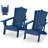 Set Of 2 Folding-Adirondack-Chairs With Connecting Tray-208599109
