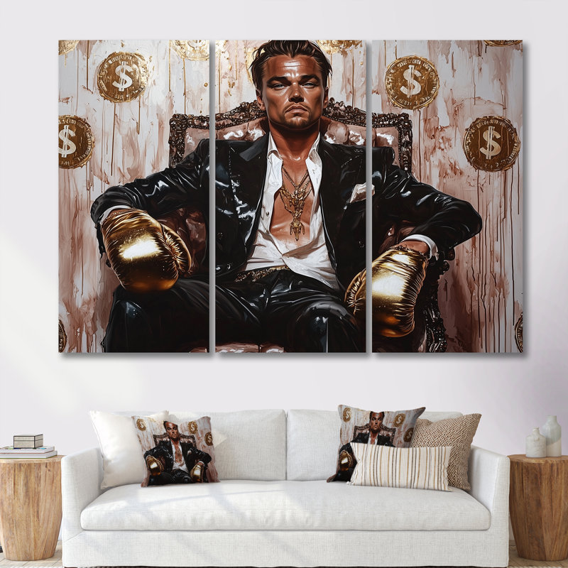 Conrad - «Man», ensemble de reproductions d'art mural, Toile tendue, H 28 po x l 36 po x P 1 po