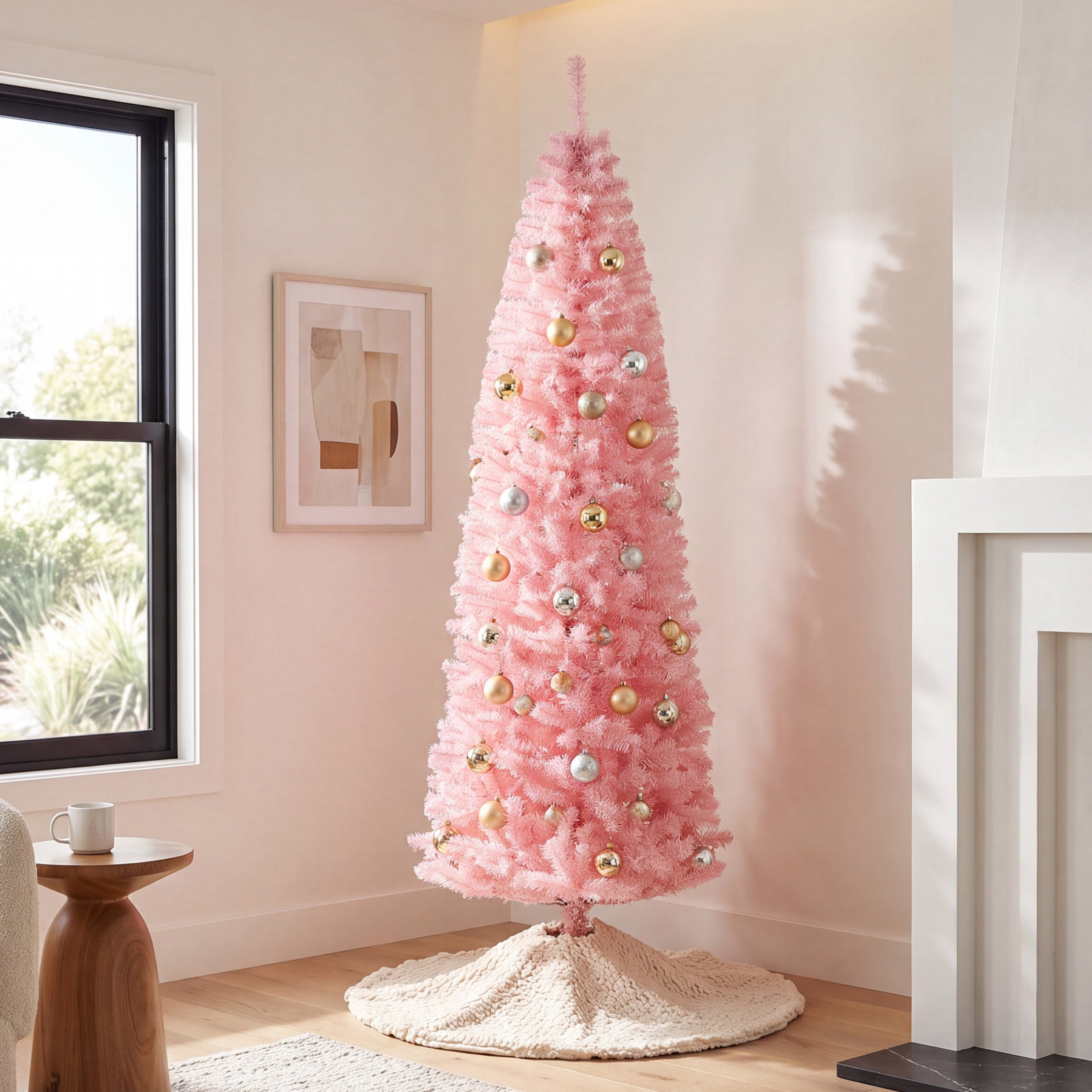 Artificial Pine Christmas Tree, 7' H