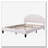 Upholstered Platform Bed with Flower Pattern Velvet Headboard-449336365-449336352
