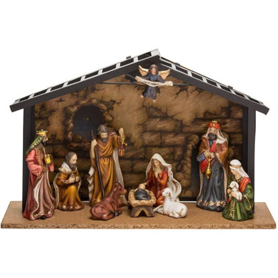 Ensemble de 10 pièces de table de crèche en porcelaine Kurt Adler