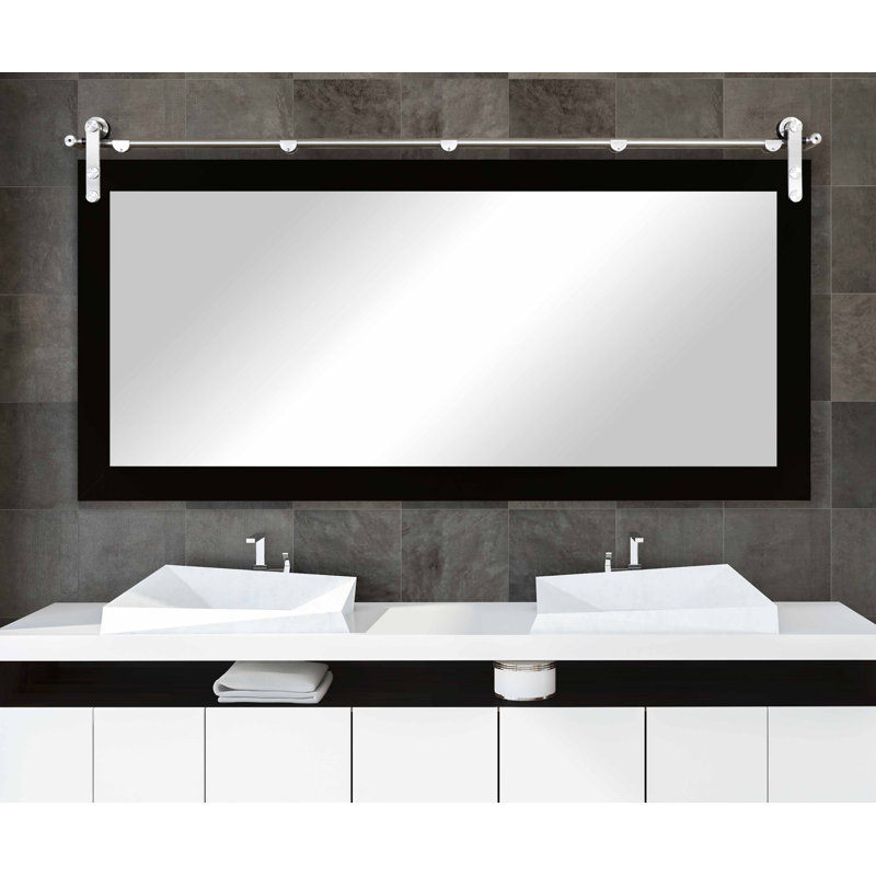 Miroir de salle de bain Karlyn, 30,5 x 53,5, Noir