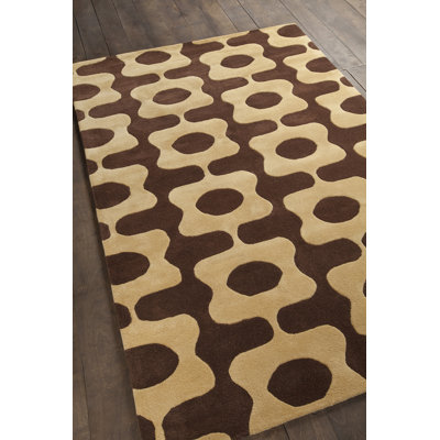 Inhabit Designer Brown/Tan Area Rug