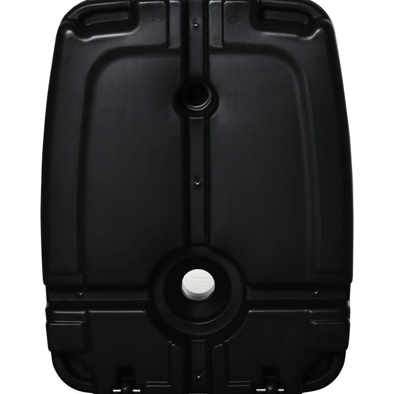 Base de parasol en porte-à-faux robuste, 165 lb Capacité, mobile avec roues, noir, eau / sable remplissable, support décalé portatif ignifuge solide, remplissable d'eau / sable, pour le camping en plein air