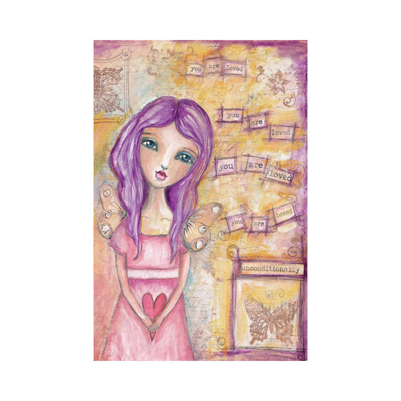 You Are Loved by Tamara Laporte - Print on Canvas, 66.04 cm H x 45.72 cm W x 1.91 cm D, Wrapped Canvas