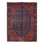 One-of-a-Kind 5' x 6'5'' 1920s Area Rug in Navy Blue/Rust
