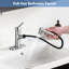 Robinet pour salle de bain en nickel brossé, poignée simple, robinet de lavabo moderne avec bouchon de bonde escamotable et plaque de pont en nickel, design-122074377