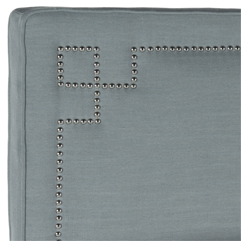 Kubrick Upholstered Headboard, Full, Polyester Sky Blue
