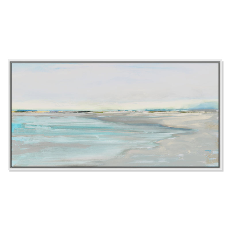 Inlet at Dusk - Panorama Version Print par Val Rhodes, H 21,5 po x l 41,5 po, Blanc