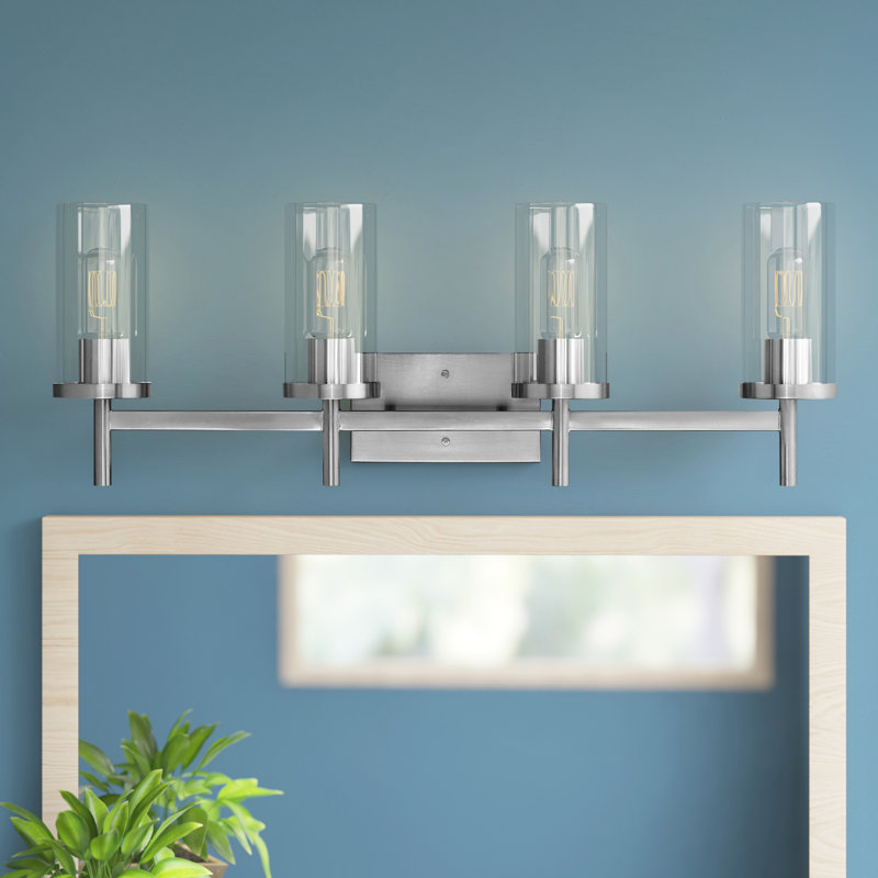 Éclairage pour meuble-lavabo à intensité variable Bertelli, 4, Noir mat