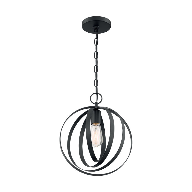 Cueva 1 - Light Unique/Statement Pendant, Matte Black