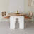 Solid wood large board dining table-438352211