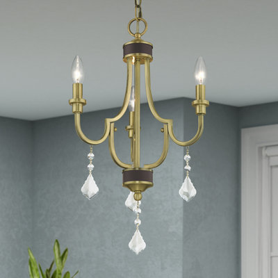 Danaleigh 3 - Light Steel Dimmable Chandelier