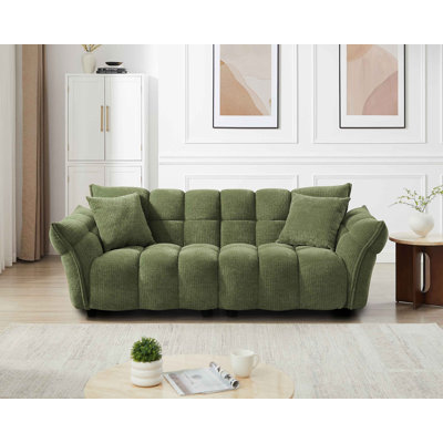 93.7" W Upholstered Modular Sofa