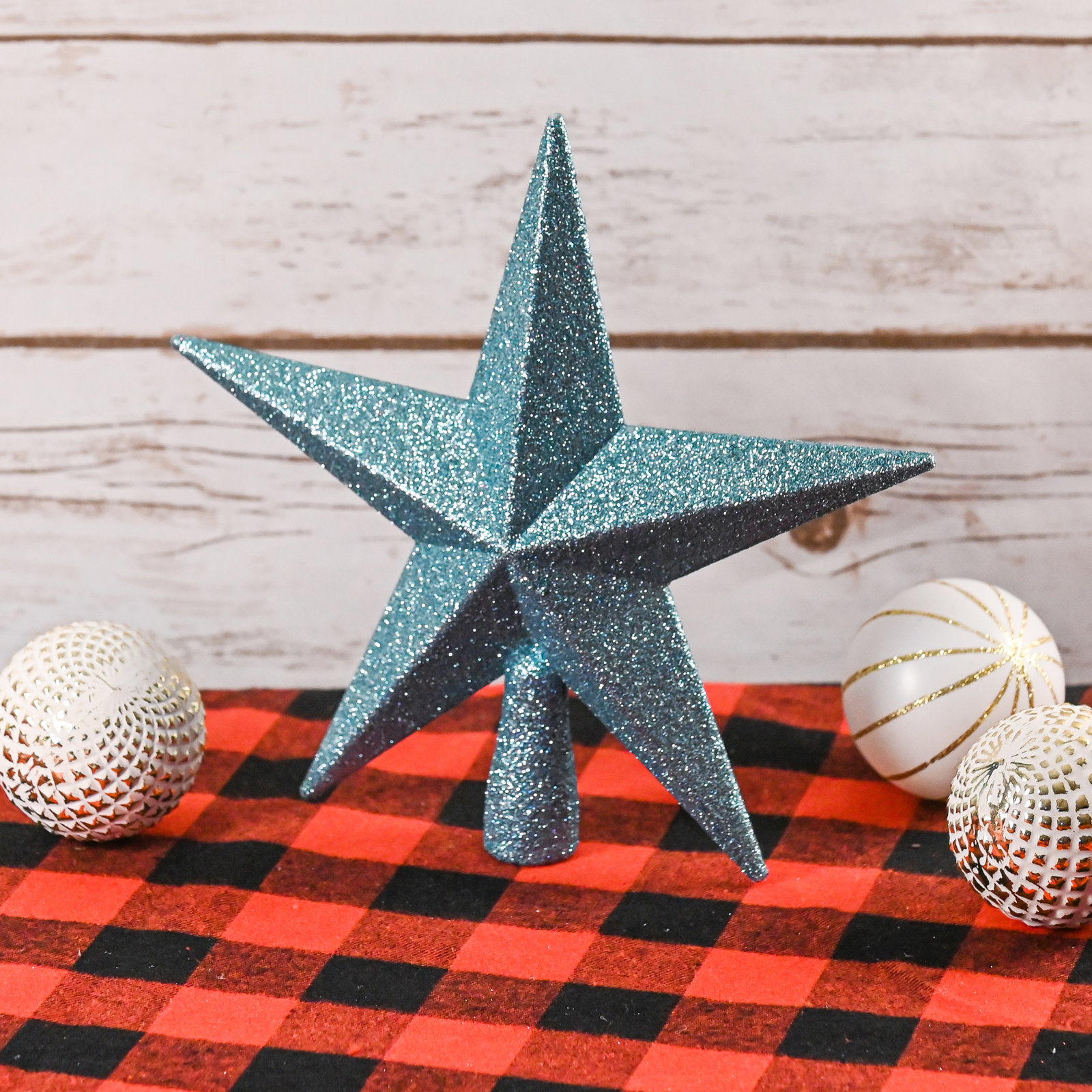 The Holiday Aisle® 2" Tree Topper, Blue