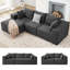 Canapé modulaire en L avec repose-pieds Wesson-119276402