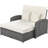 Bernardin 70.8 '' Long Reclining Double Chaise with Cushions-1419408493-1452580786