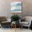 Art mural sur toile Dovecove «Lake Beach Blue» par Pamela Munger-960598466