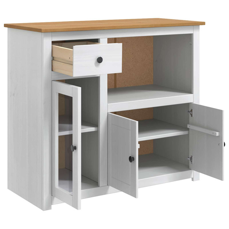 86.5 cm H Solid Wood Kitchen Unit without Appliances, White