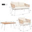 Ensemble de meubles de patio en corde 4 pièces K&K