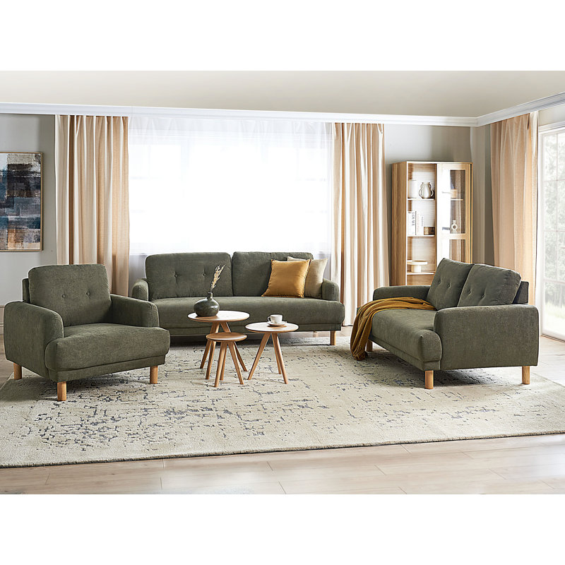 Rinna 3 - Piece Living Room Set