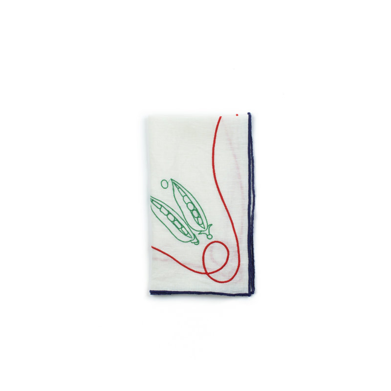 Fete Embroidered Linen Napkins