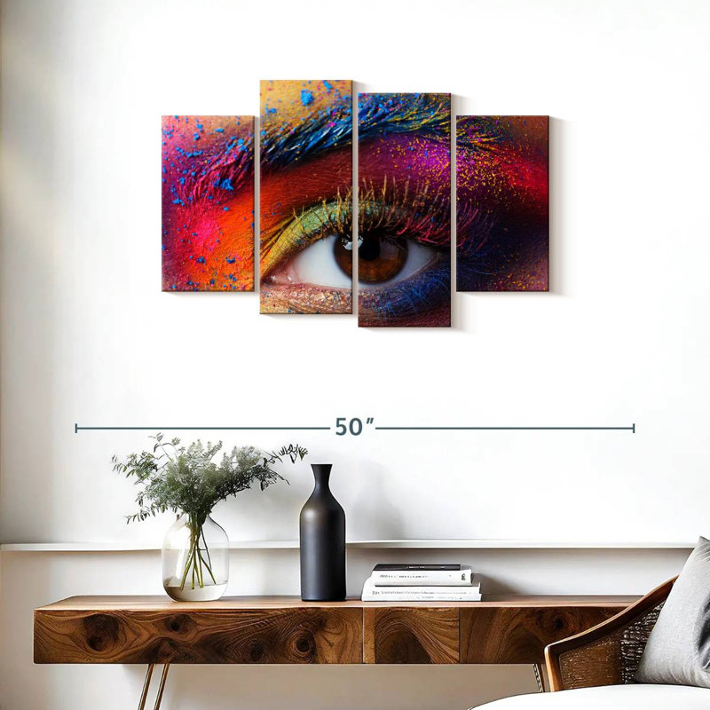 Shuttleworth Rainbow Eye Makeup, 22" H x 36" W