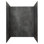 Ensemble de bordure de douche en vinyle imperméable Palisade 78 po x 60 po x 36 po avec accessoires dans une carrière urbaine