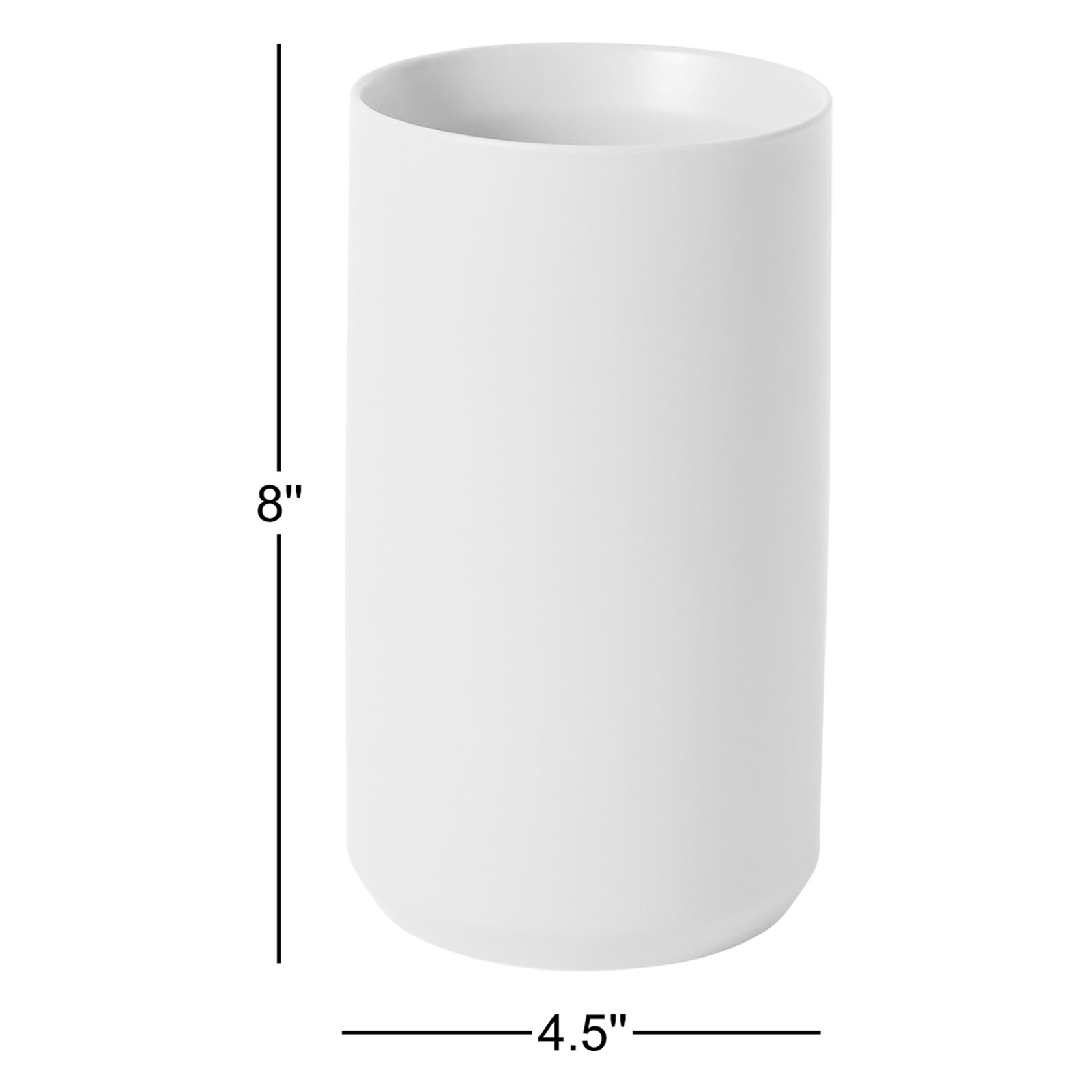 Parsons 8'' Handmade Ceramic Table Vase, Grey